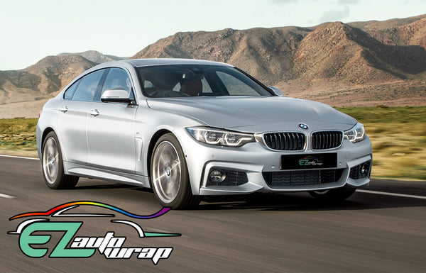 Gloss Metallic Silver Vinyl Wrap