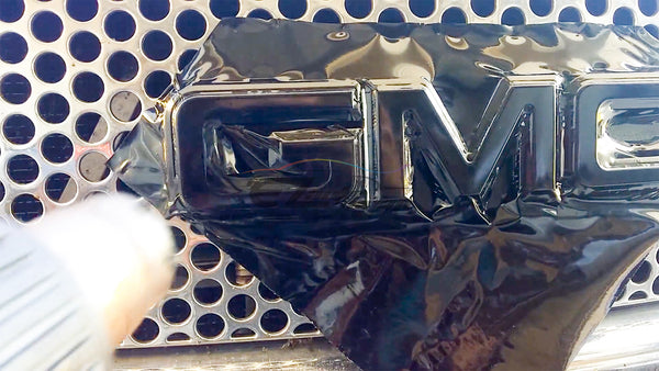 6pcs 4"x6" 3D Carbon Fiber Matte GMC Emblem Overlay