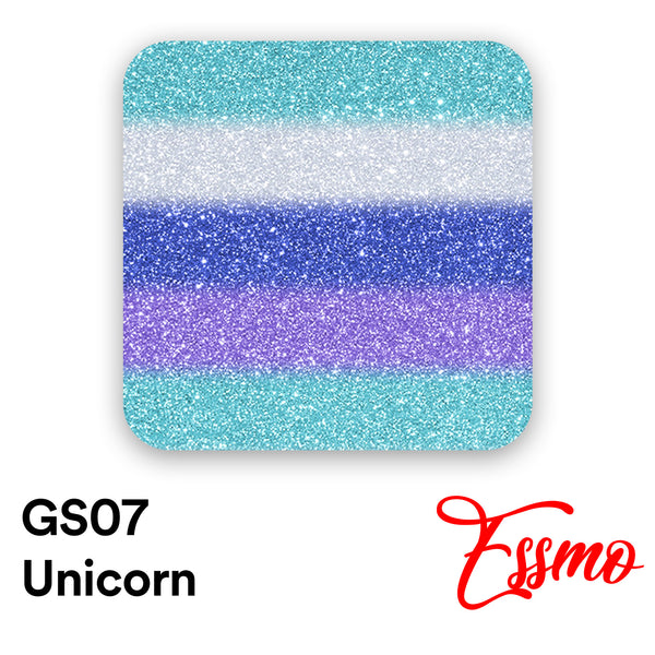 ESSMO™ Unicorn Glitter Stripes Heat Transfer Vinyl HTV GS07