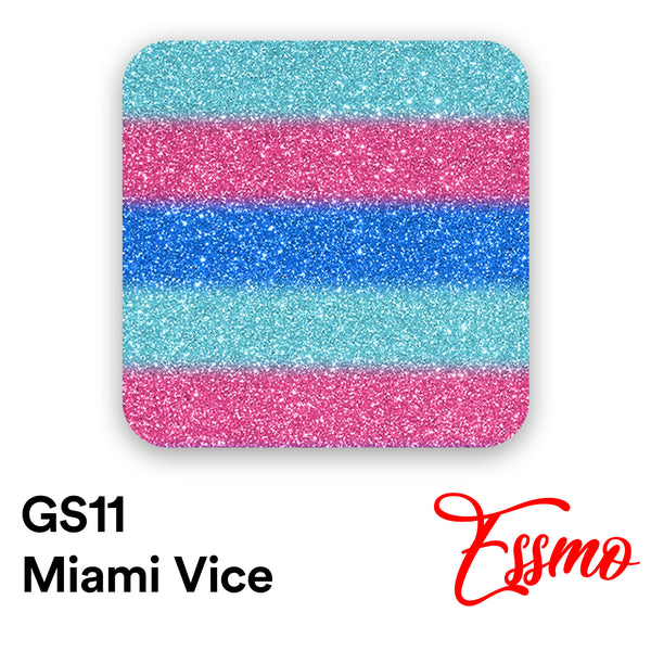 ESSMO™ Miami Vice Glitter Stripes Heat Transfer Vinyl HTV GS11