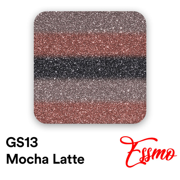 ESSMO™ Mocha Latte Glitter Stripes Heat Transfer Vinyl HTV GS13