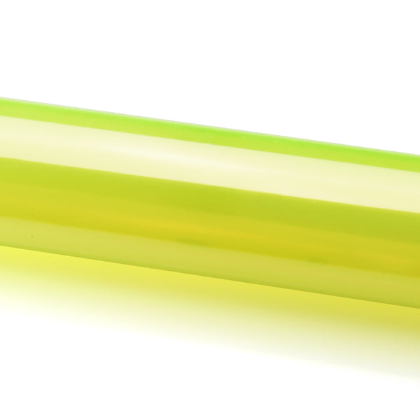 Extra Wide Glossy Taillight Headlight Neon Yellow Tint Film