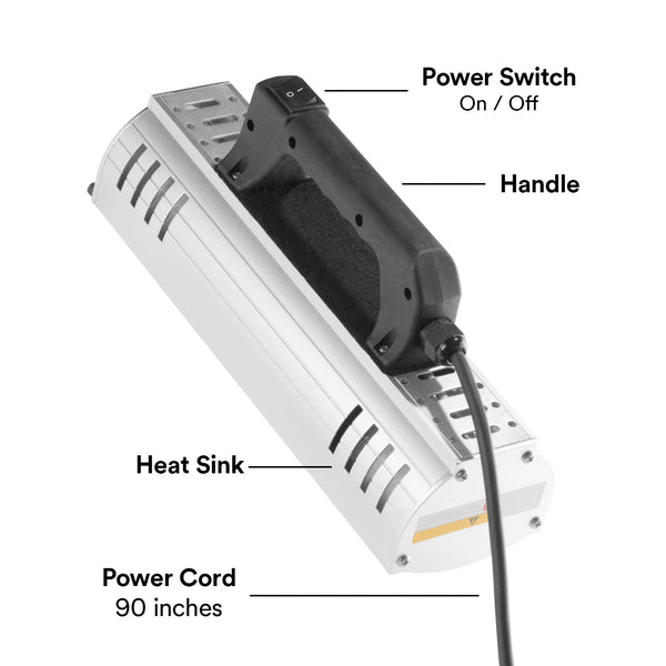 1000W Short Wave Infrared Heat Lamp Handheld Baking Paint Dryer