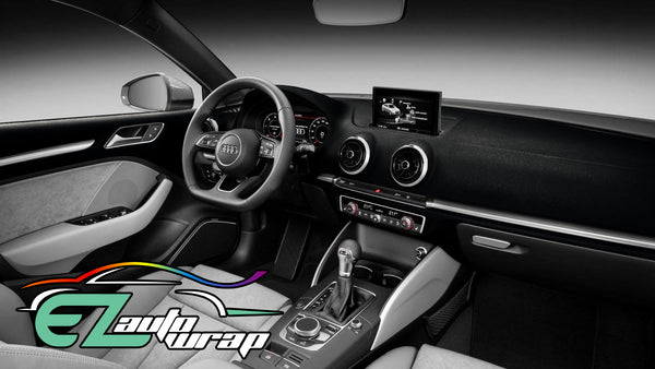 Leather Texture Black Vinyl Wrap