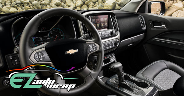 Leather Texture Black Vinyl Wrap