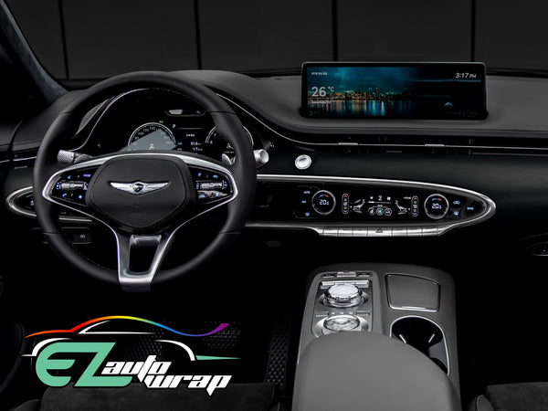 Leather Texture Black Vinyl Wrap