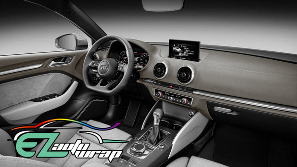 Leather Texture Gray Vinyl Wrap