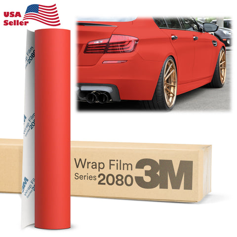 Genuine 3M 2080 Series M13 Matte Red Vinyl Wrap