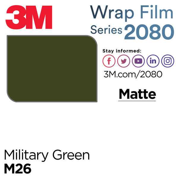 Genuine 3M 2080 Series Vinyl Wrap 1FTx5FT
