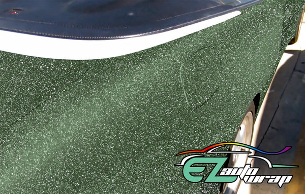 Matte Glitter Army Green Vinyl Wrap