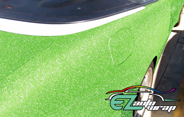 Matte Glitter Green Vinyl Wrap