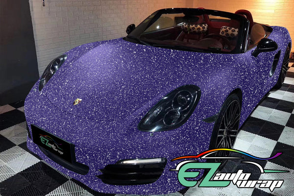 Matte Glitter Purple Vinyl Wrap