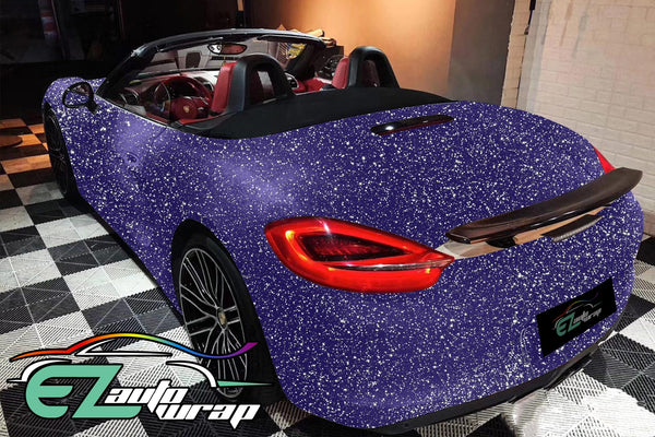 Matte Glitter Purple Vinyl Wrap