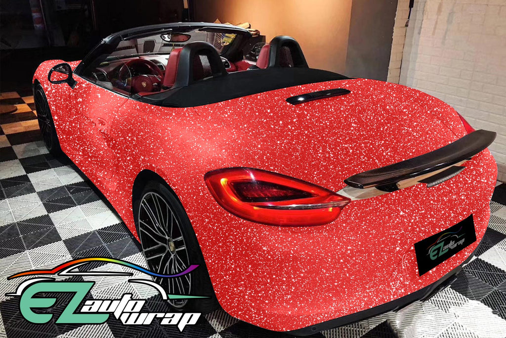 Ultra Diamond Glitter Matte Flat Pink Vinyl Wrap – EzAuto Wrap