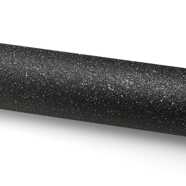 Matte Glitter Black Vinyl Wrap