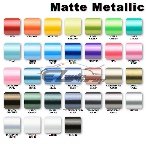 2pcs 5"x10" Matte Metallic Satin Pearl Chevy Emblem Bowtie Overlay Vinyl Wrap