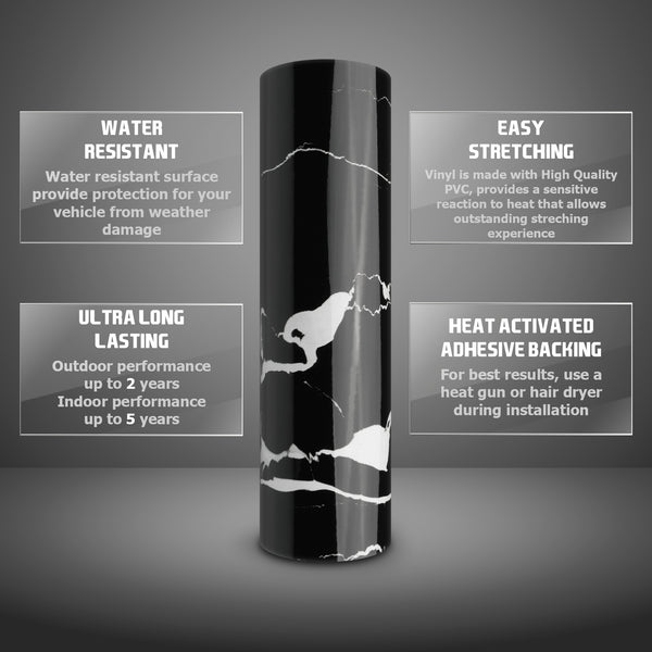 Marble Vinyl #6718 Gloss Black
