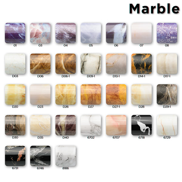 Marble Vinyl #6729 Gloss White