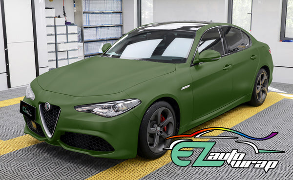 Matte Flat Army Green Vinyl Wrap