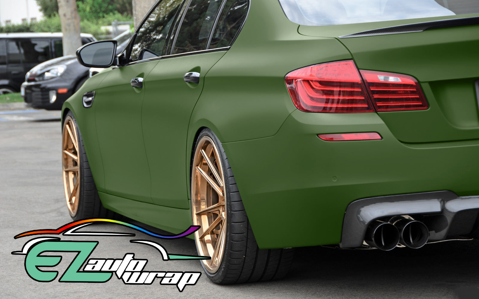 Matte Flat Army Green Vinyl Wrap – EzAuto Wrap