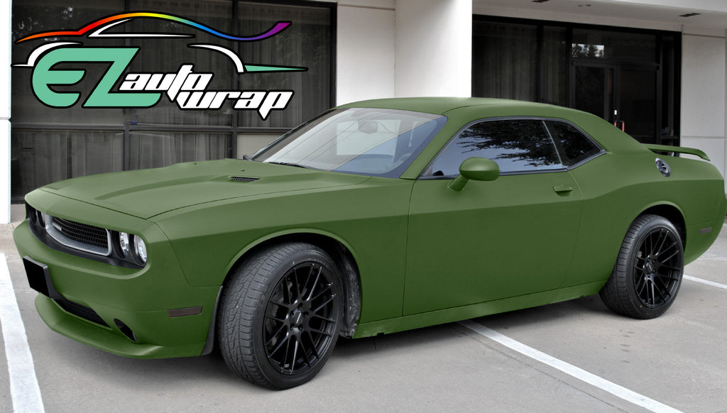 Full Roll 100FT x 5FT Flat Matte Army Green Vinyl Cover Car Wrap Film  Graphics