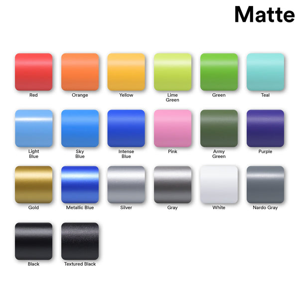 Matte Flat Light Blue Vinyl Wrap