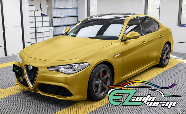 Matte Flat Gold Vinyl Wrap