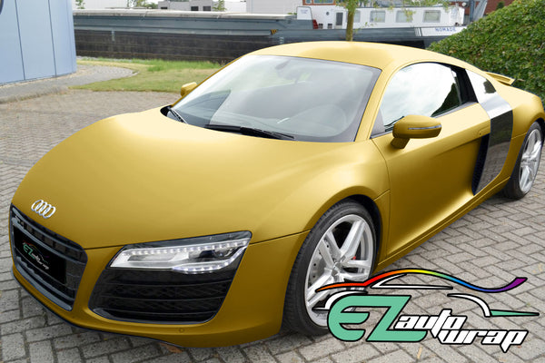 Matte Flat Gold Vinyl Wrap