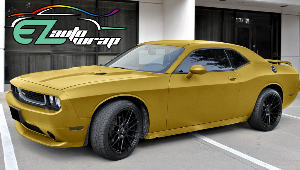 Brushed Aluminum Gold Vinyl Wrap – EzAuto Wrap