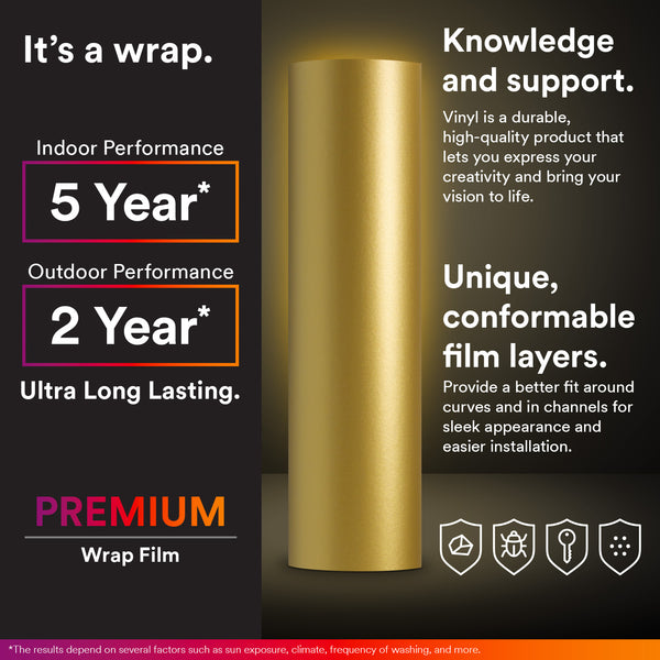 Matte Flat Gold Vinyl Wrap