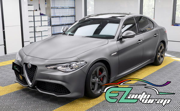 Matte Flat Gray Vinyl Wrap