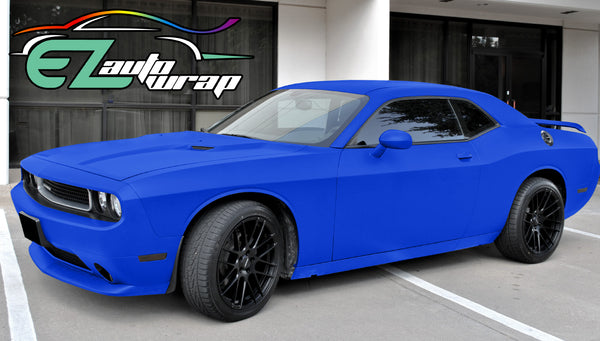 Matte Flat Intense Blue Vinyl Wrap