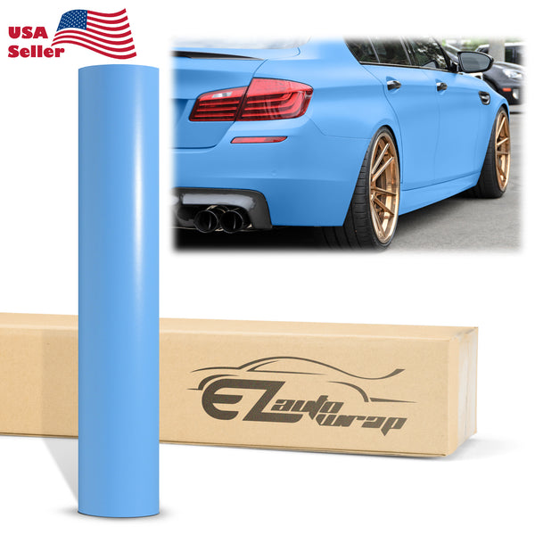 Matte Flat Light Blue Vinyl Wrap