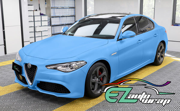 Matte Flat Light Blue Vinyl Wrap