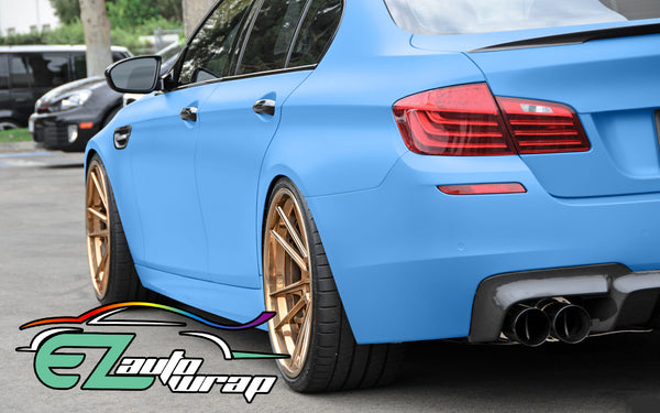 Matte Flat Light Blue Vinyl Wrap