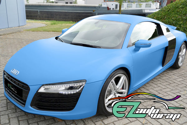 Matte Flat Light Blue Vinyl Wrap