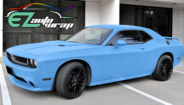Matte Flat Light Blue Vinyl Wrap