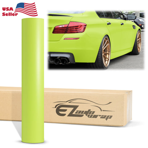 Matte Flat Lime Green Vinyl Wrap