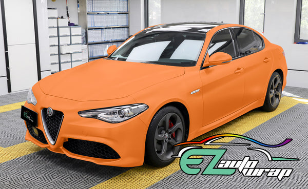 Matte Flat Orange Vinyl Wrap
