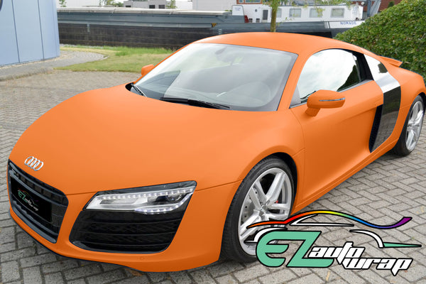 Matte Flat Orange Vinyl Wrap