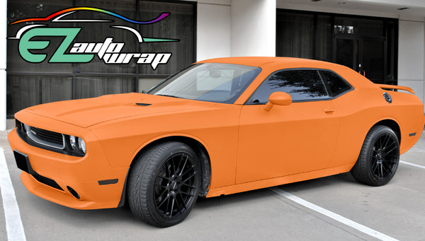 Matte Flat Orange Vinyl Wrap