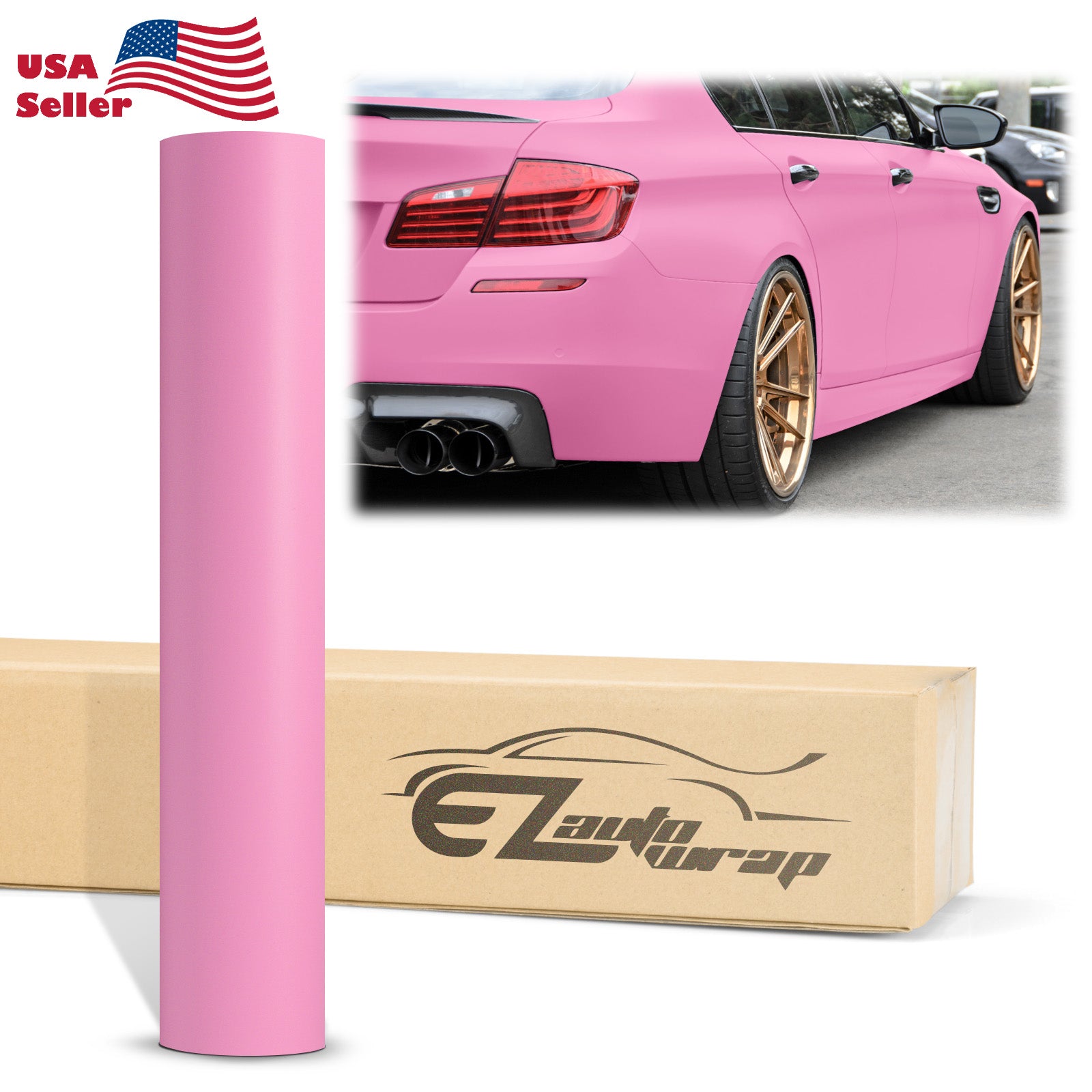 Matte Flat Pink Vinyl Wrap