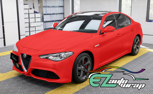 Matte Flat Red Vinyl Wrap