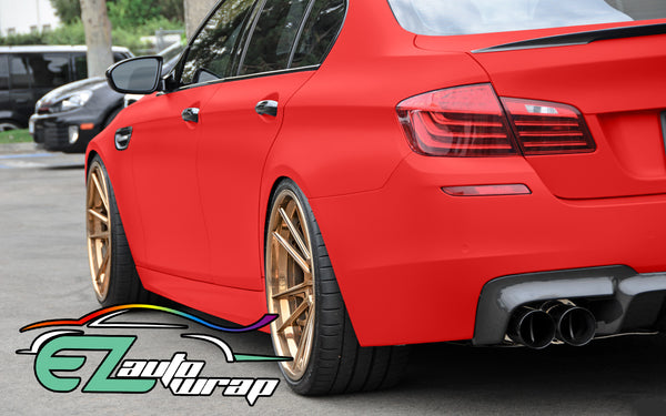 Matte Flat Red Vinyl Wrap