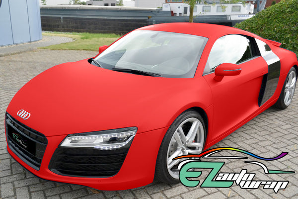Matte Flat Red Vinyl Wrap