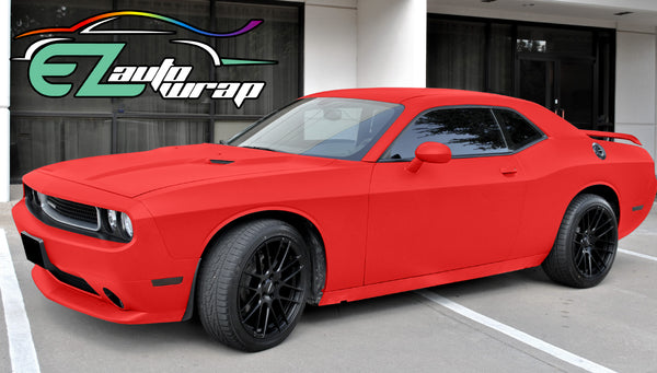 Matte Flat Red Vinyl Wrap