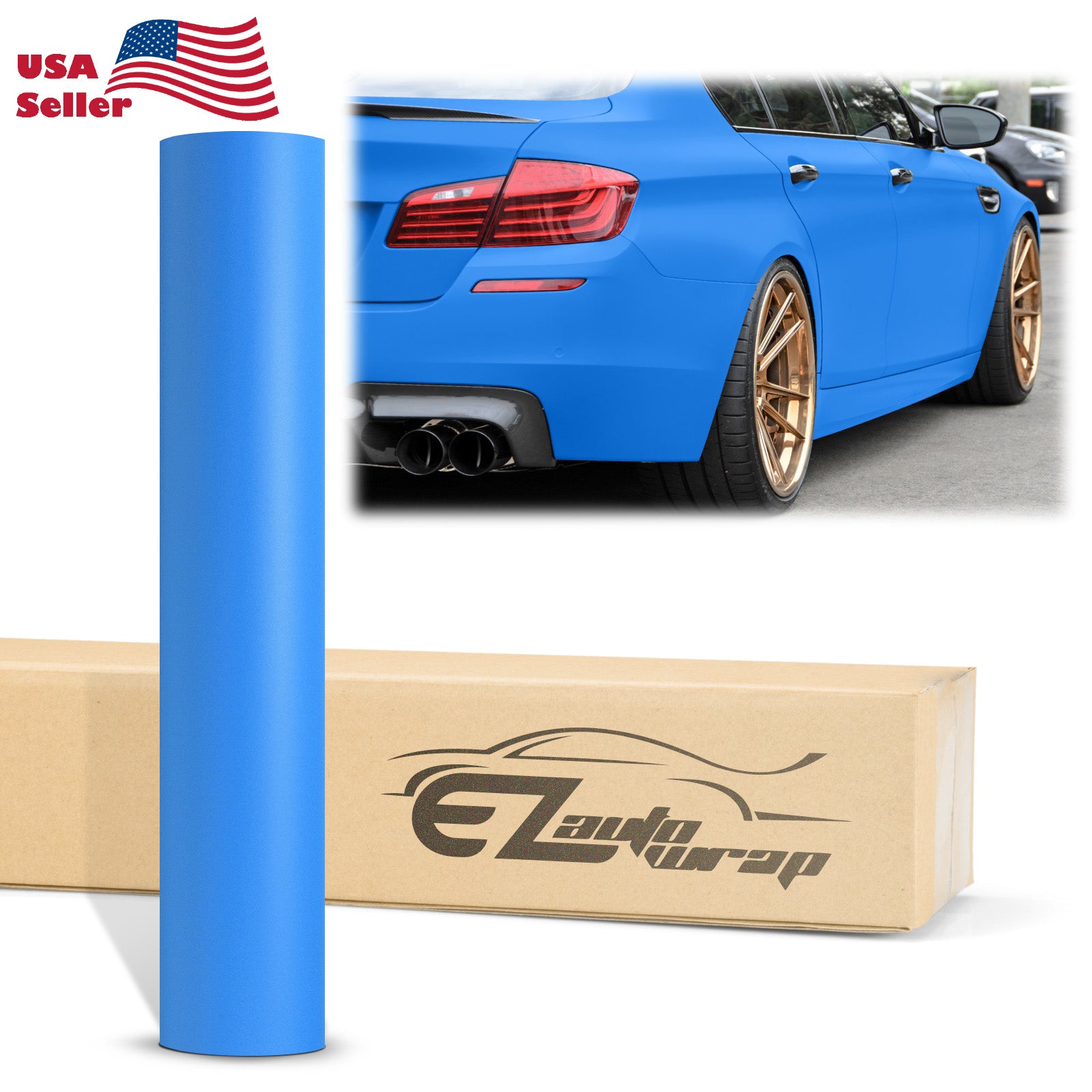 Matte Flat Sky Blue Vinyl Wrap