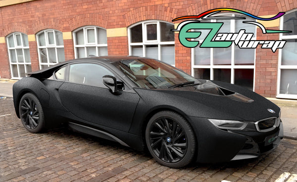 Matte Flat Textured Black Vinyl Wrap