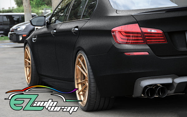 Matte Flat Textured Black Vinyl Wrap