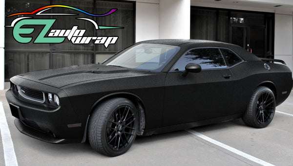 Matte Flat Textured Black Vinyl Wrap